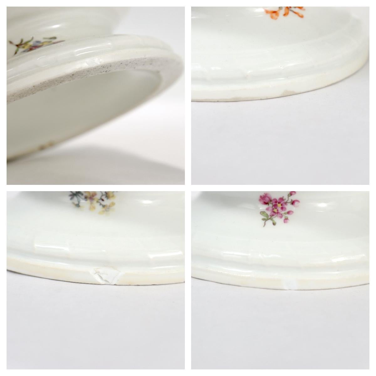 Paar antike Meissen Porcelain Übertöpfe oder Blumentöpfe aus dem 18. und 19. im Angebot 4
