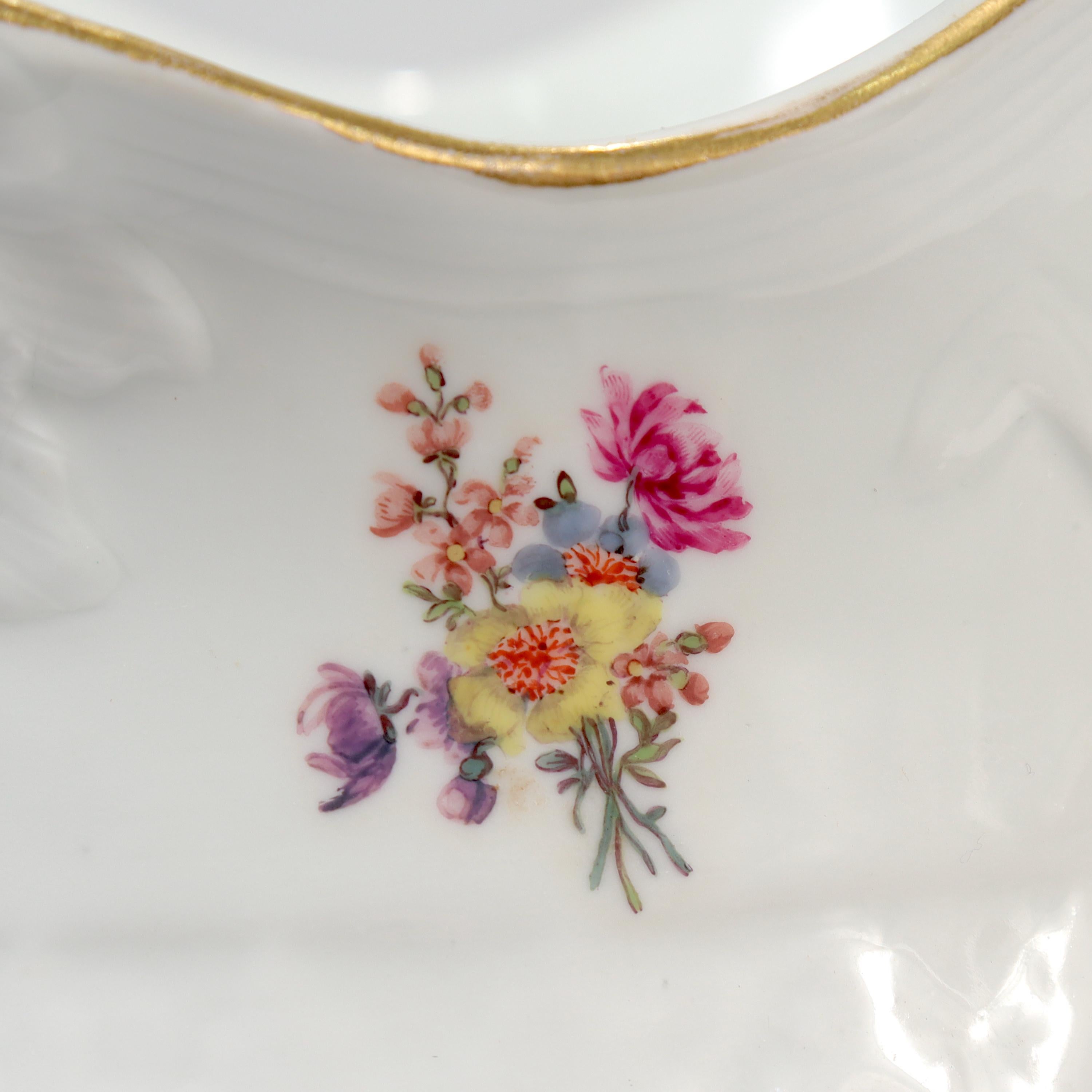 Pair of Antique 18th / 19th Century Meissen Porcelain Cachepots or Flower Pots For Sale 3