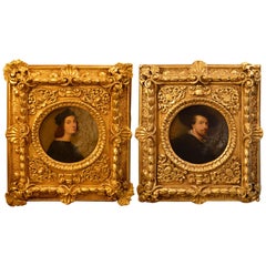 Pair of Antique 18th Century Old Master Paintings