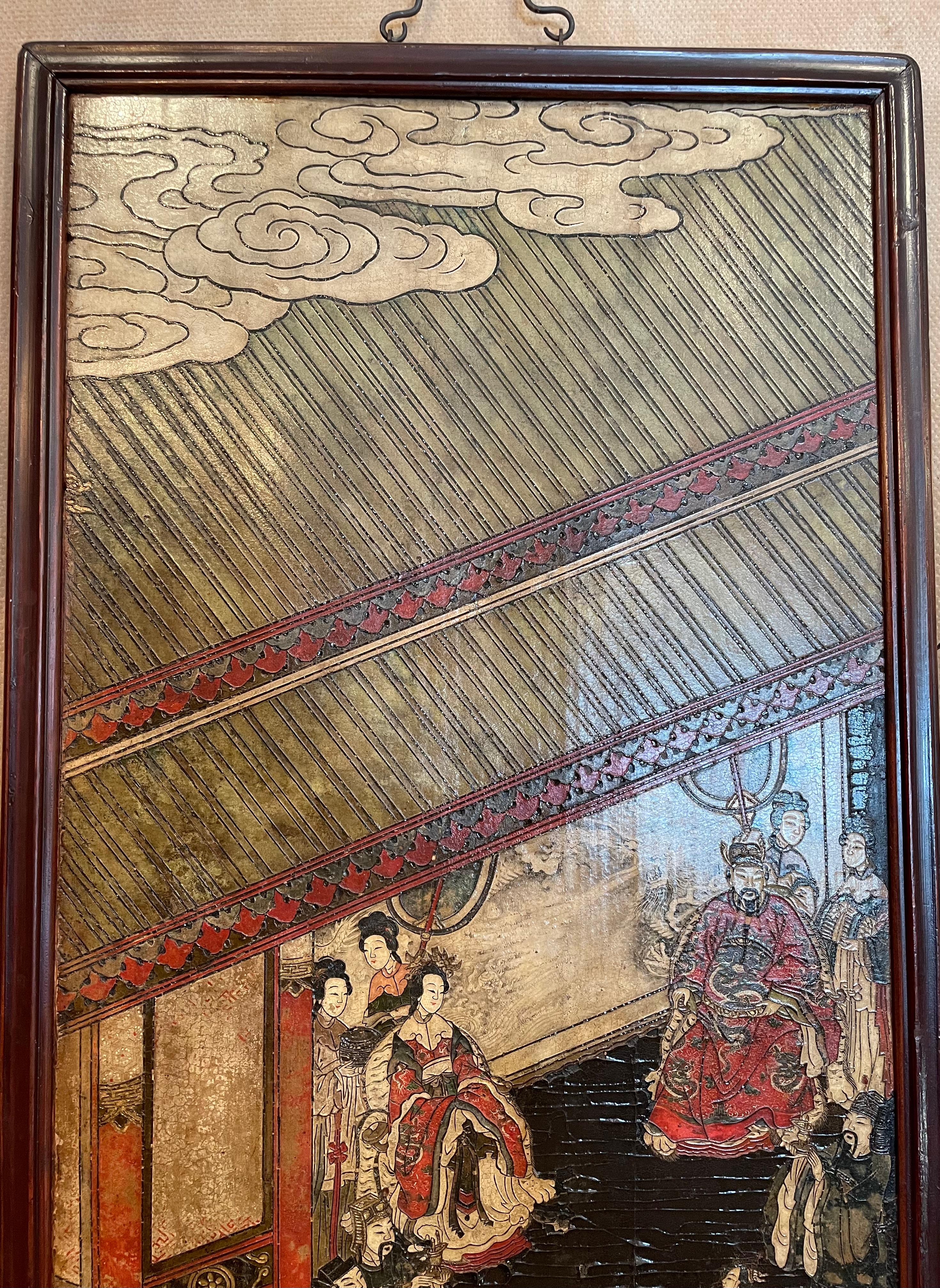Pair of Antique 19th Century Chinese Coromandel Panels  6