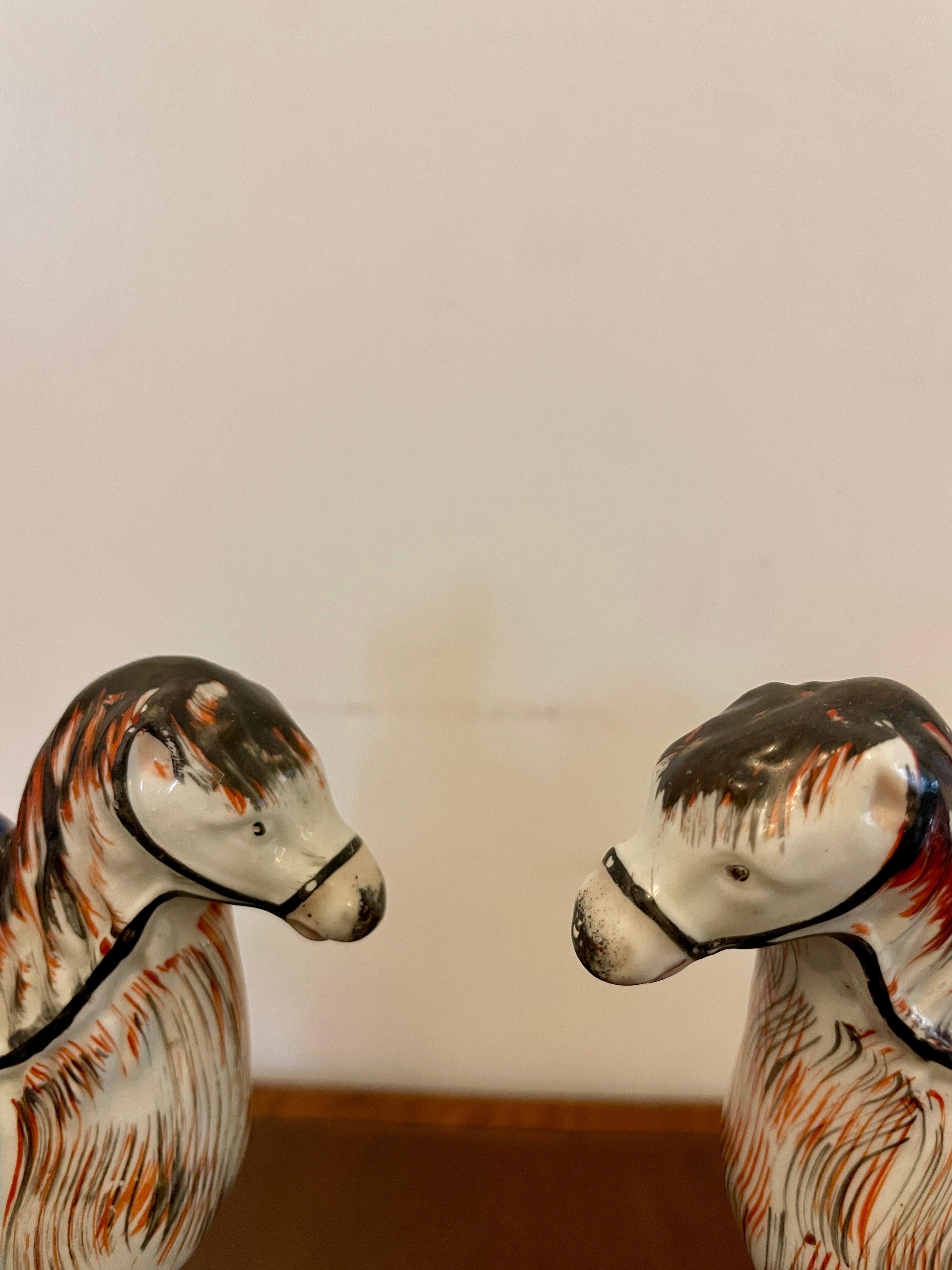 Pair of antique 19th century Staffordshire flatbacks of a couple on horseback dressed in period costume

A charming  pair in perfect condition

Dimensions:
Height 15 cm
Width 11.5 cm
Depth 5 cm

Dated 1880
