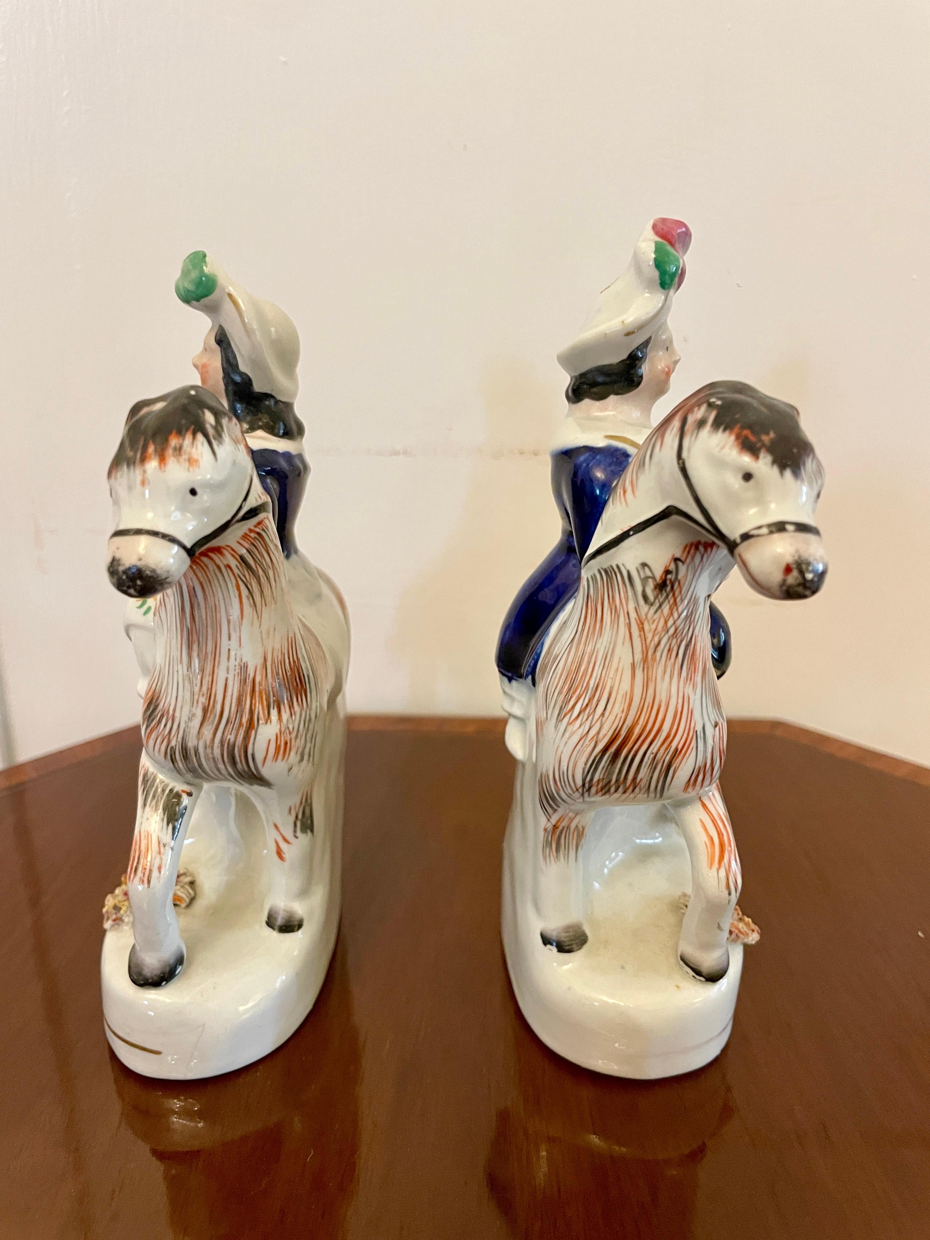 Pair of Antique 19th Century Staffordshire Flatbacks 2