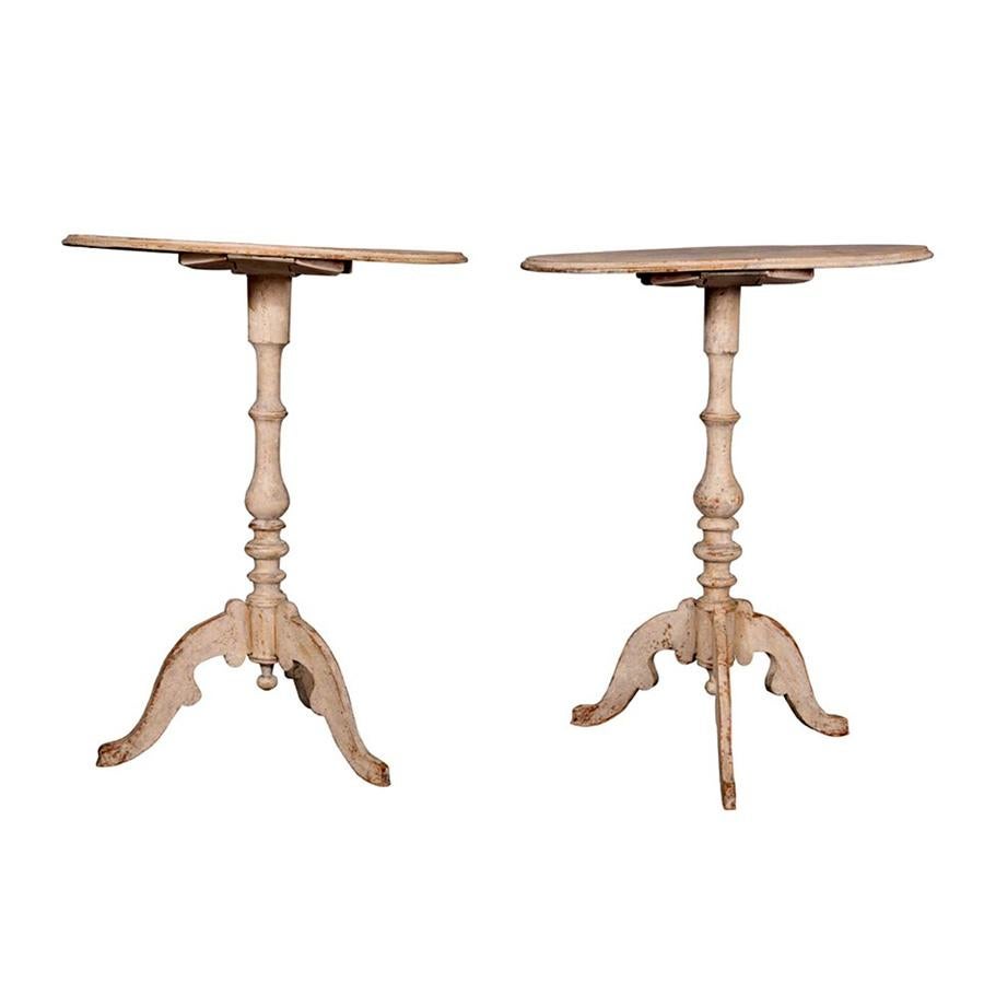 Pair of Antique 19th Century Swedish Side Tables