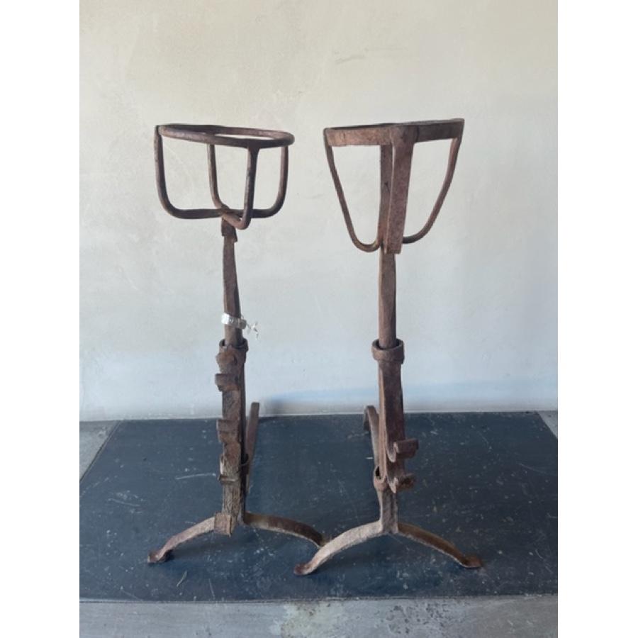 Pair of Antique Andirons, FA-0012 For Sale 1