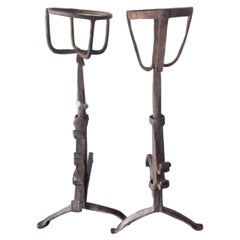 Pair of Antique Andirons, FA-0012