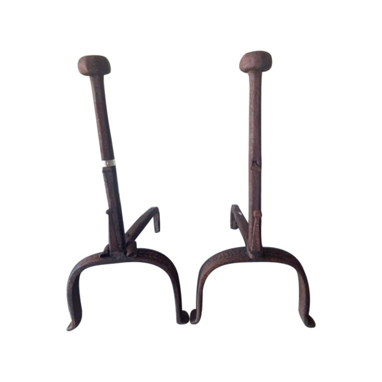 Paire de chenets anciens, FA-1225