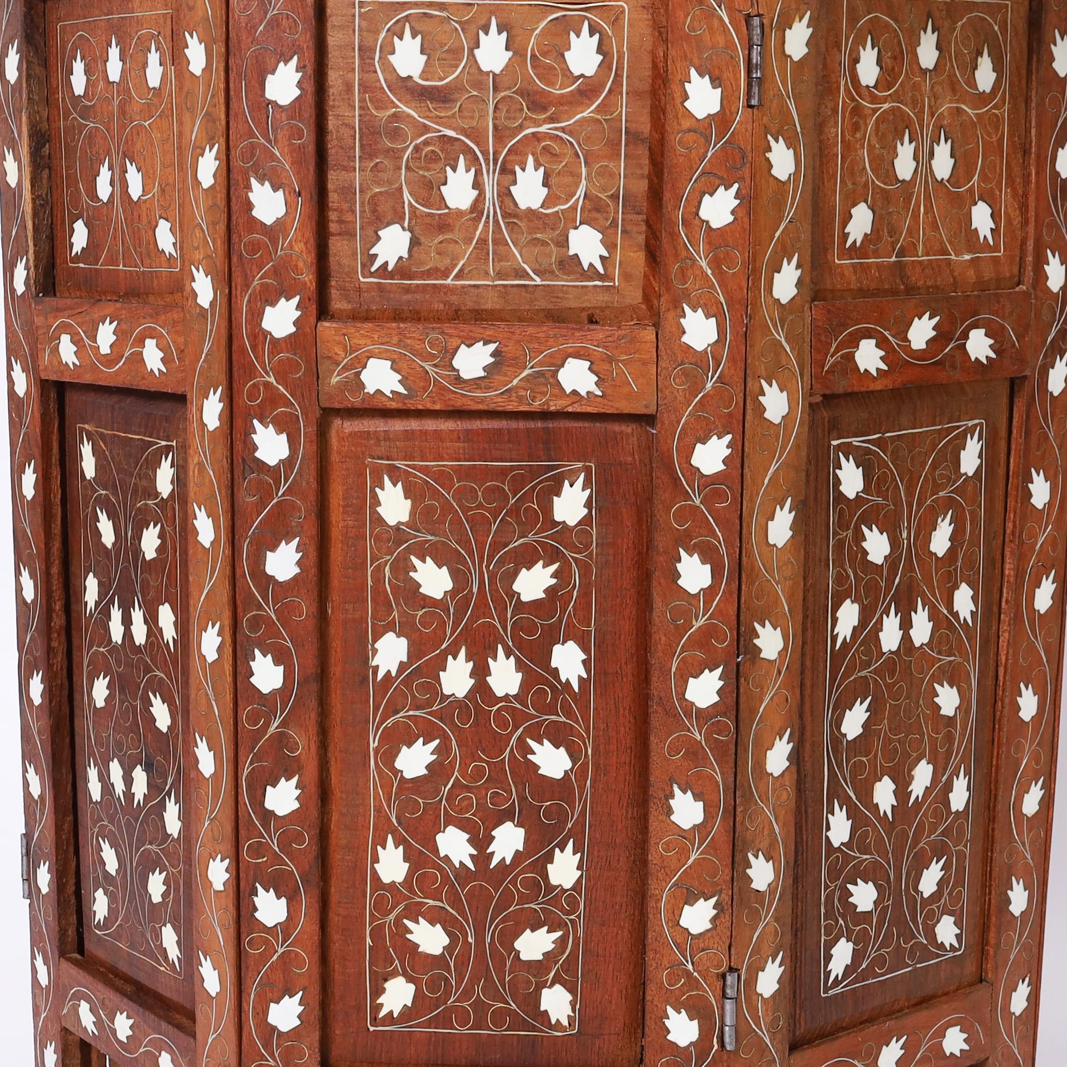 Pair of Antique Anglo Indian Inlaid Stands 1