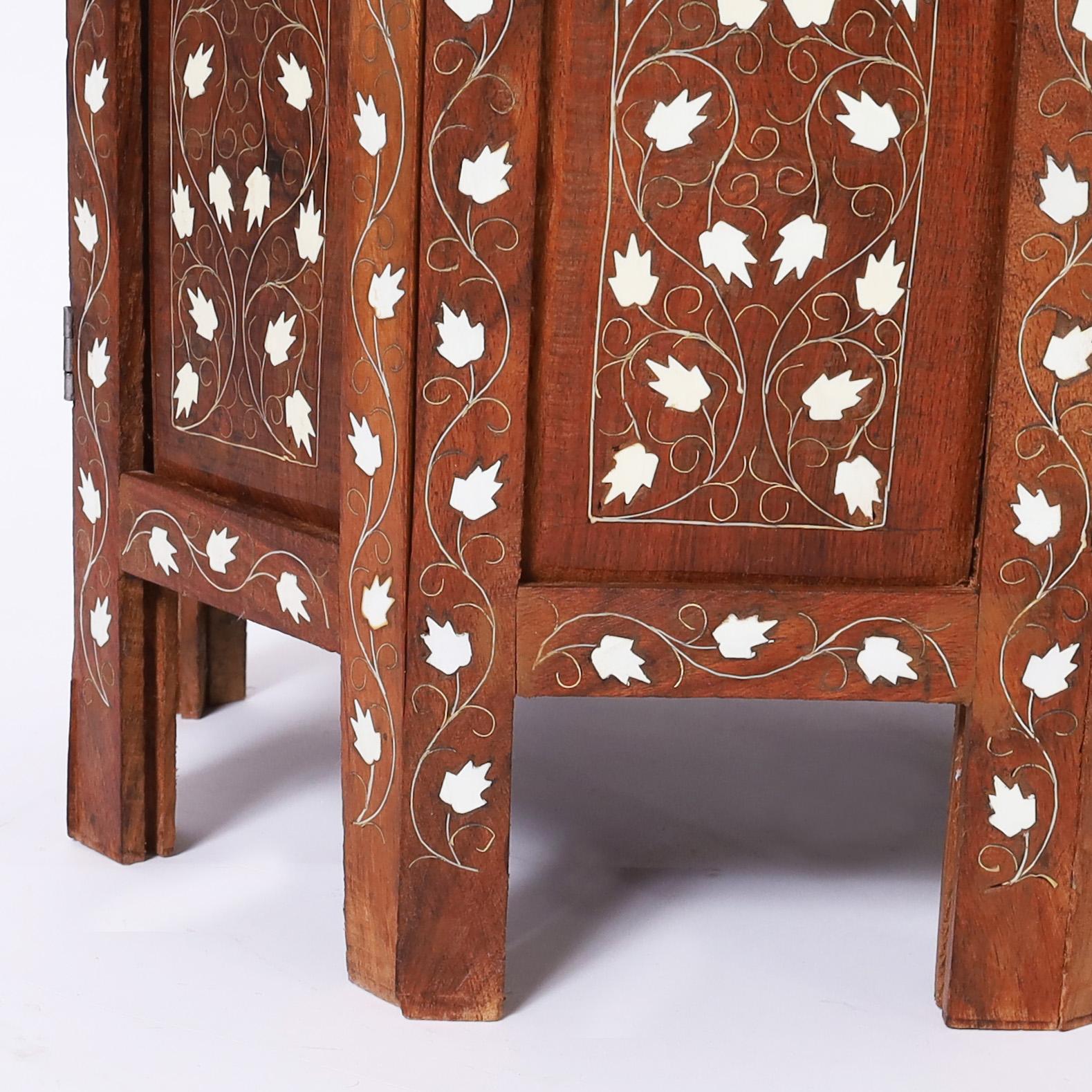 Pair of Antique Anglo Indian Inlaid Stands 2