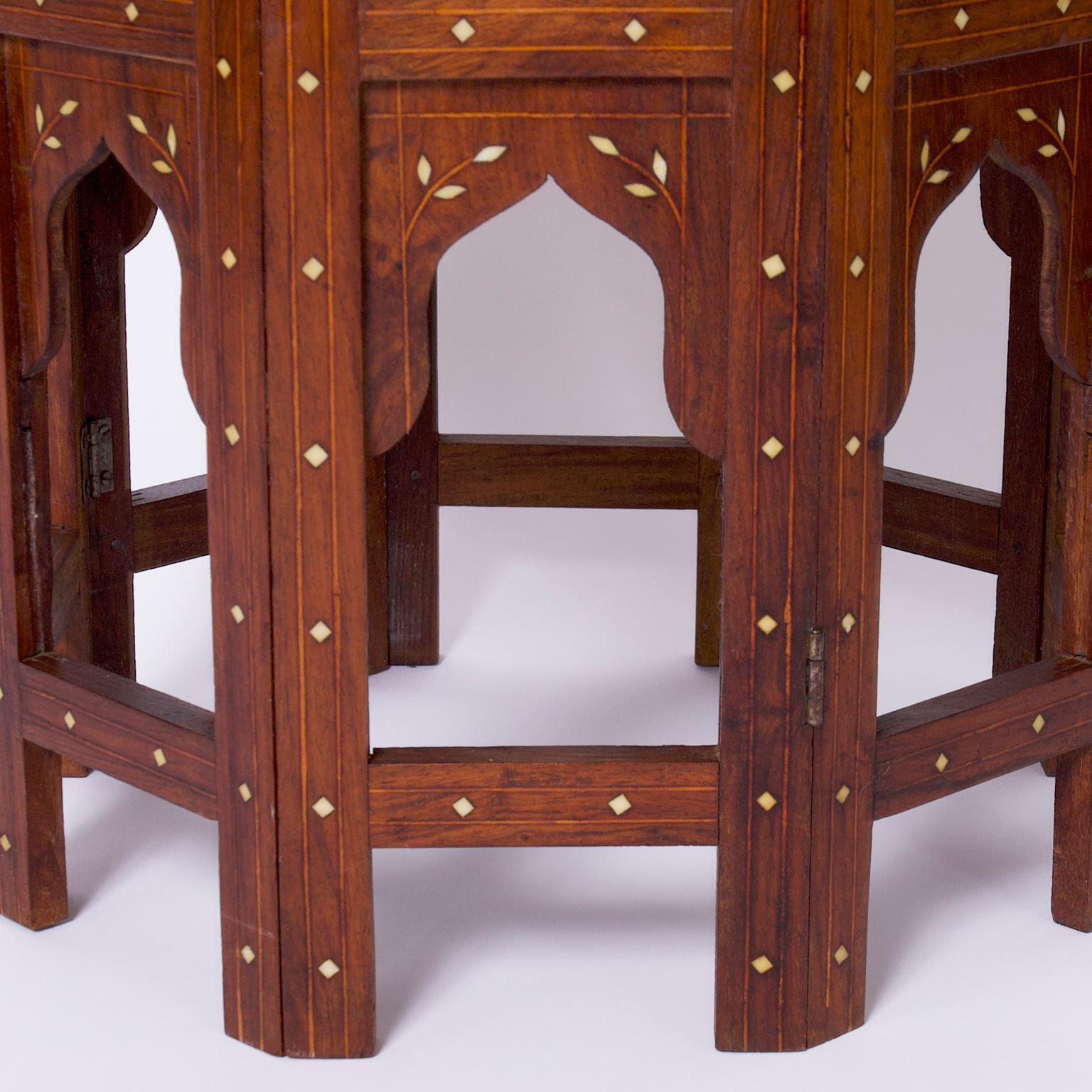 Pair of Antique Anglo Indian Inlaid Stands 2