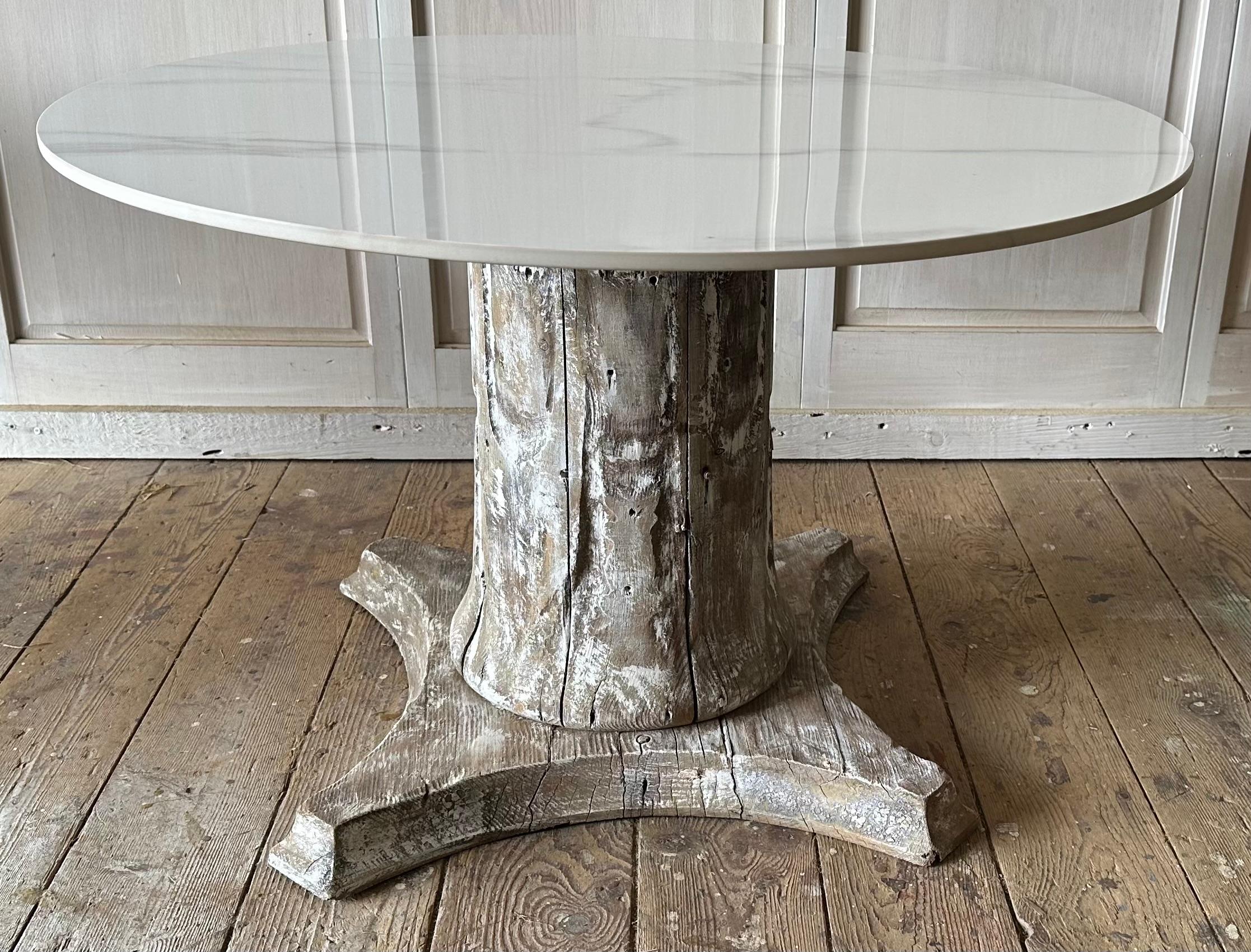 Pair of Antique Architectural Wood Pedestal Plinth Side Tables For Sale 1