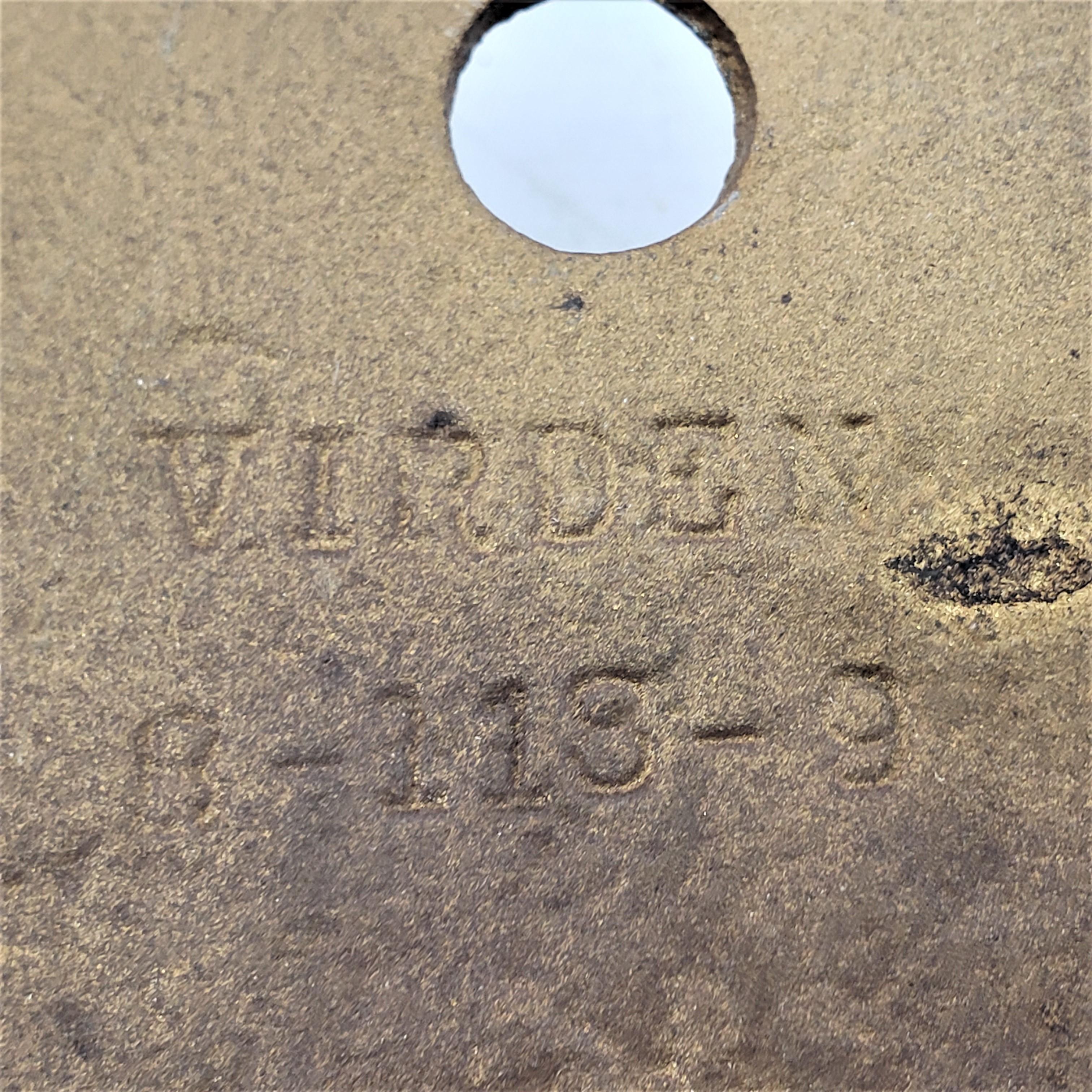 Metal Pair of Antique Art Deco J.C. Virden Company Slip Shade Wall Sconces For Sale