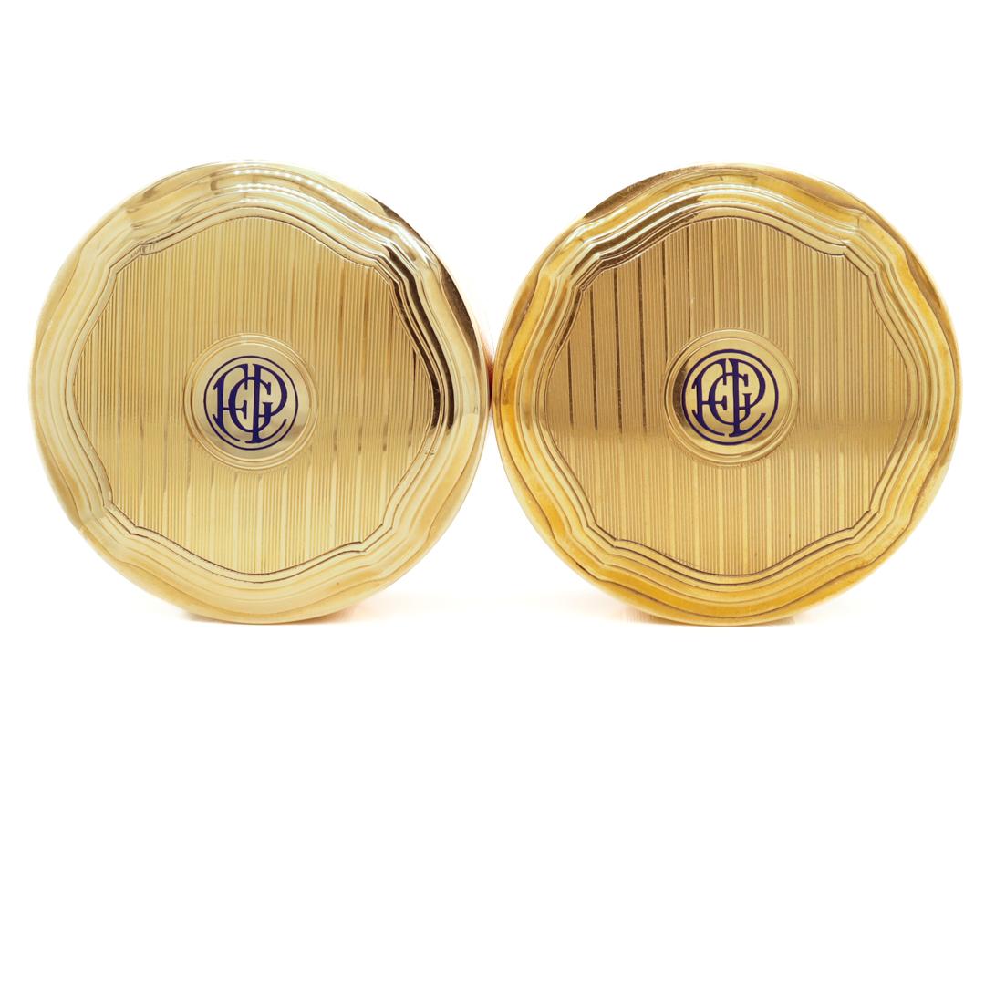 Pair of Antique Art Deco Tiffany & Co 18k Gold & Enamel Pill Boxes For Sale 11
