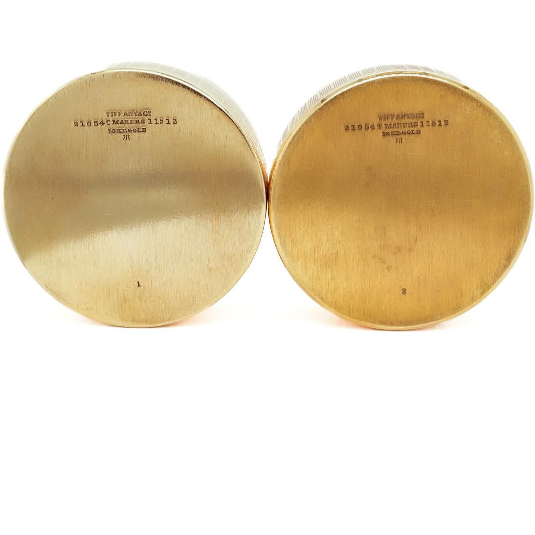 Pair of Antique Art Deco Tiffany & Co 18k Gold & Enamel Pill Boxes For Sale 10