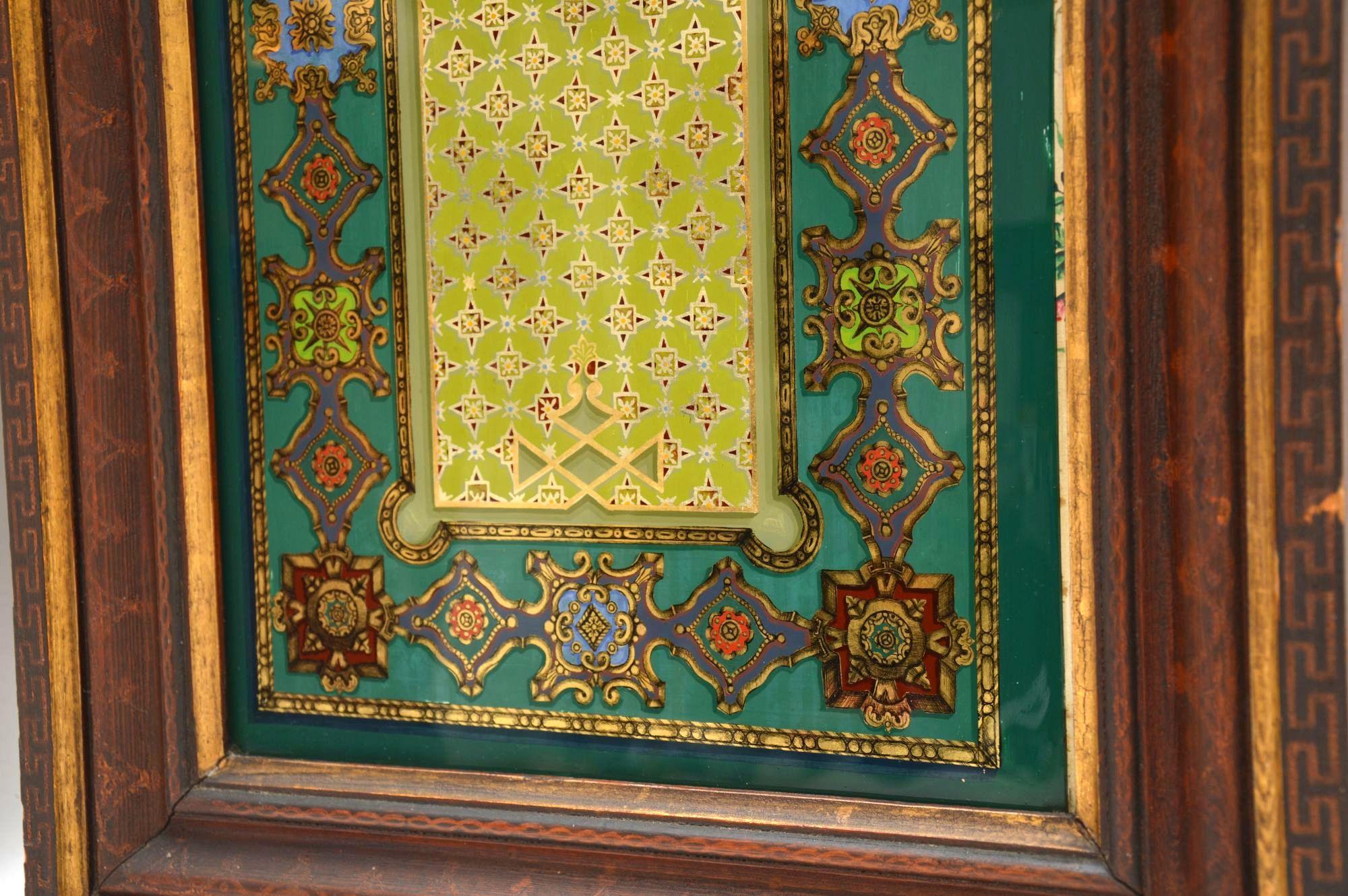19th Century Pair of Antique Art Nouveau Decorative Mirrors or Glass Panels