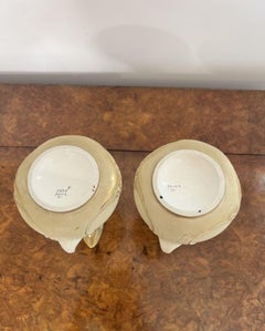 Pair of antique art nouveau quality porcelain jugs