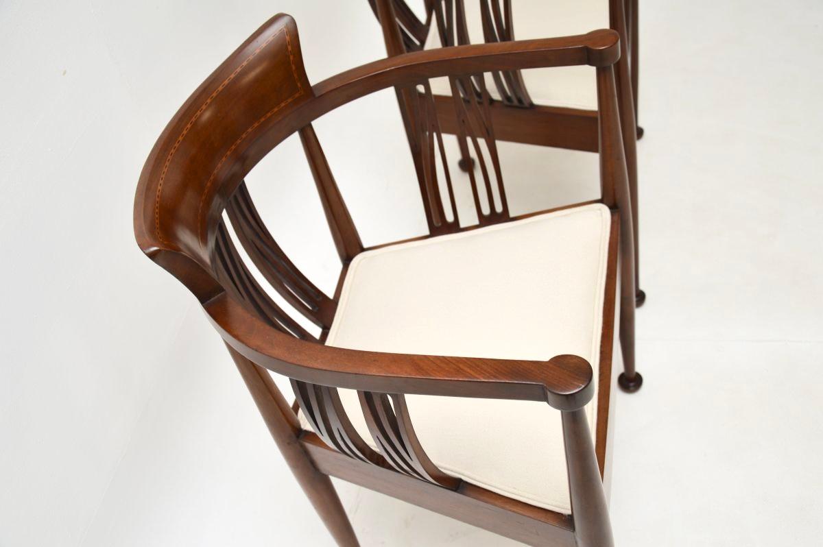 Pair of Antique Arts and Crafts Armchairs 2