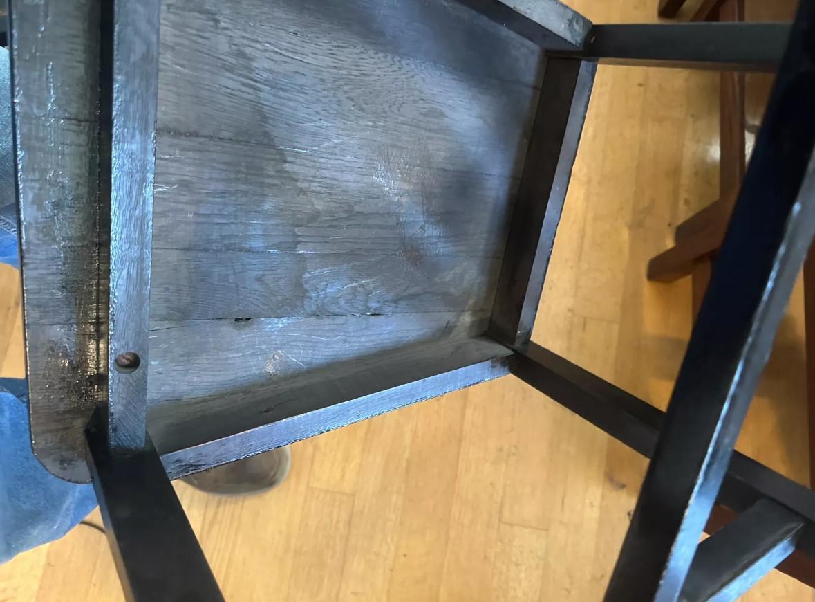 Pair of Antique Arts & Crafts Painted Chairs Stickley Era - W5273

This is a nice pair of Arts & Crafts painted chairs from the early 1900s.  
                                   MUST GO SALE
dibs tells us to charge $704 to your home but we charge