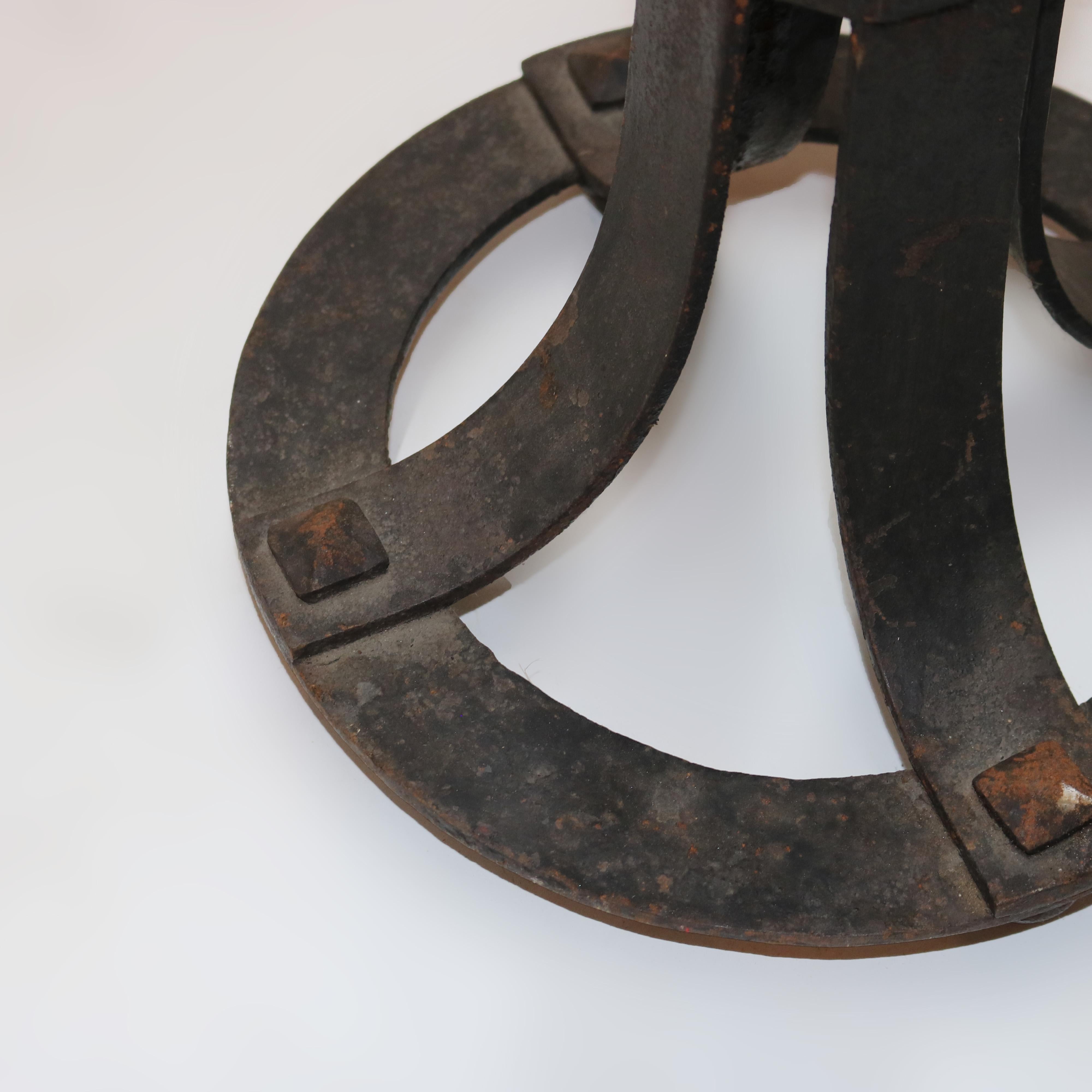 Pair of Antique Arts & Crafts Yellin School Wrought Iron & Copper Censers c1920 3