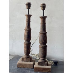 Pair of Antique Baluster Lamps