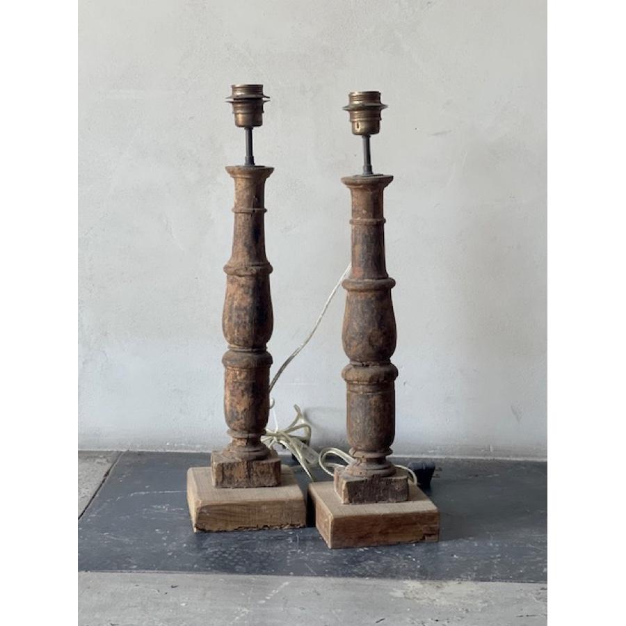 French Pair of Antique Baluster Lamps For Sale