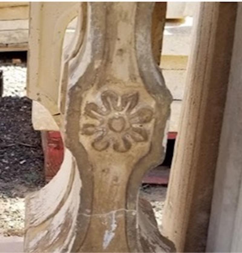 Stone Pair of Antique Balusters For Sale