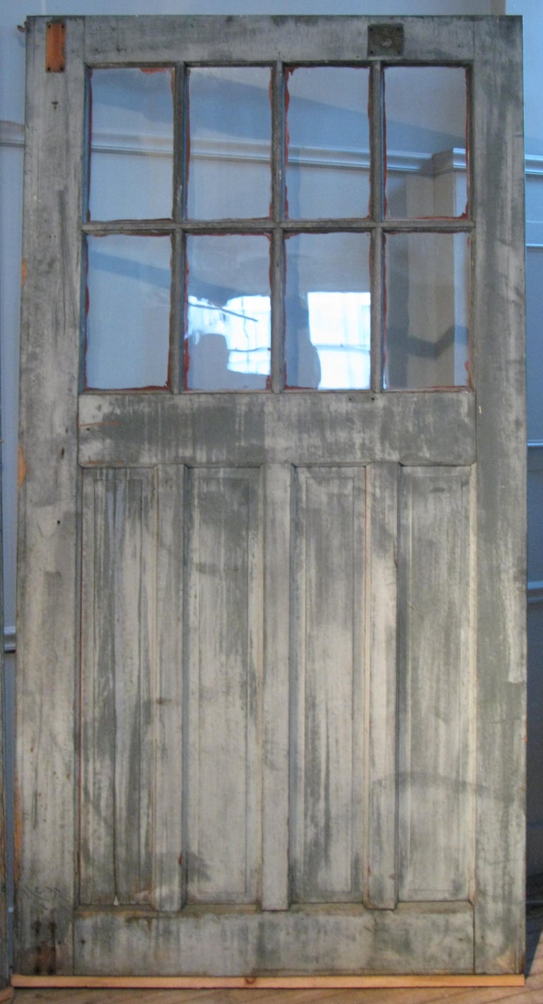Pair of Antique Barn Doors with Divided Pane Windows at 1stDibs vintage barn doors, old barn