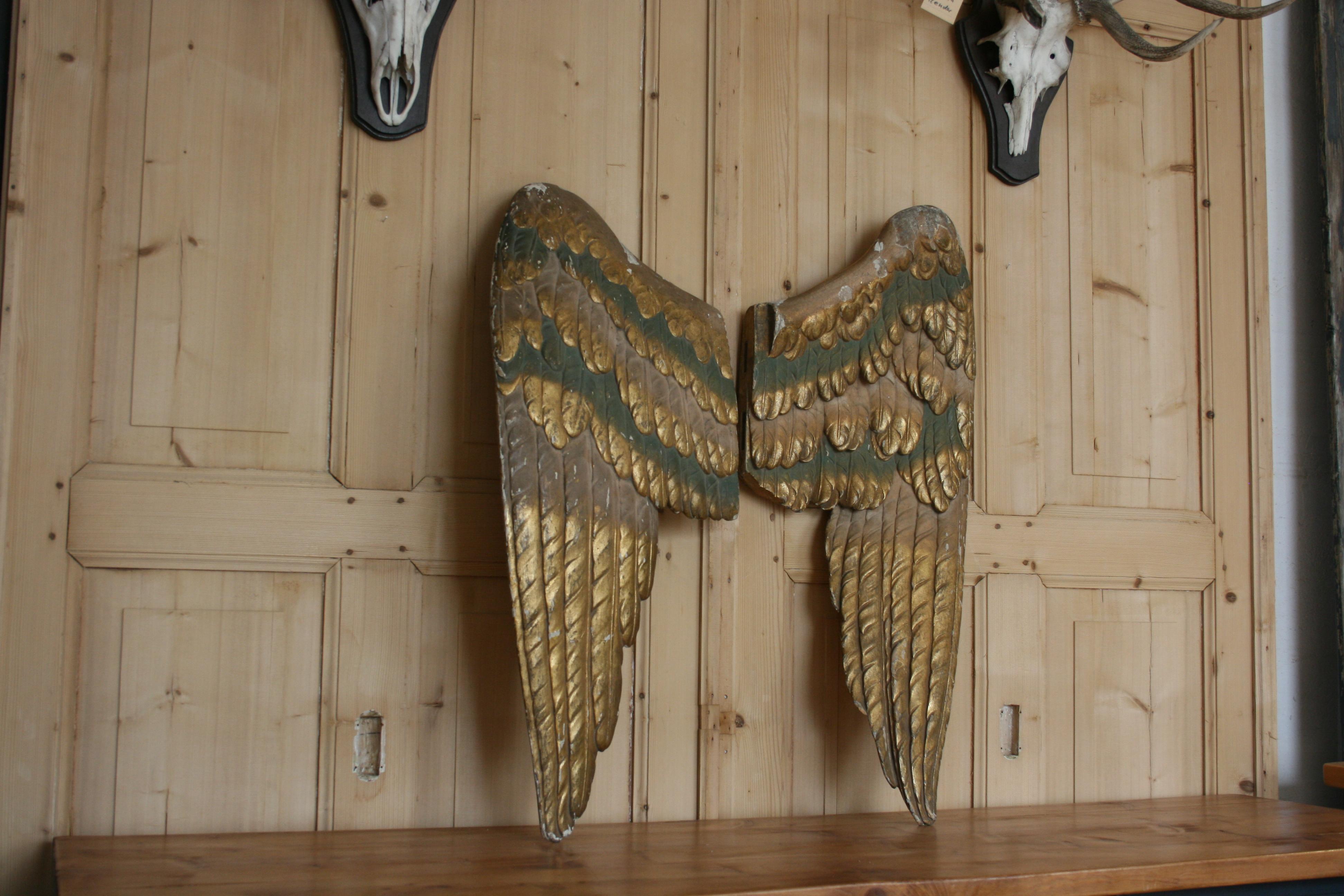 antique angel wings
