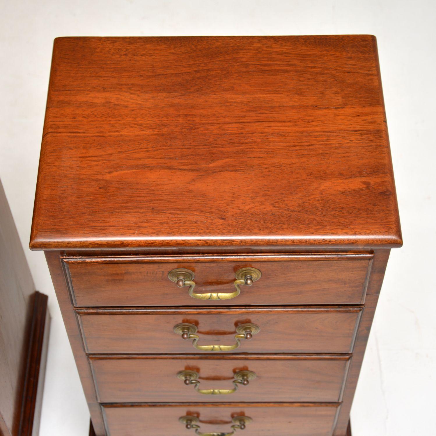 Wood Pair of Antique Bedside Chests