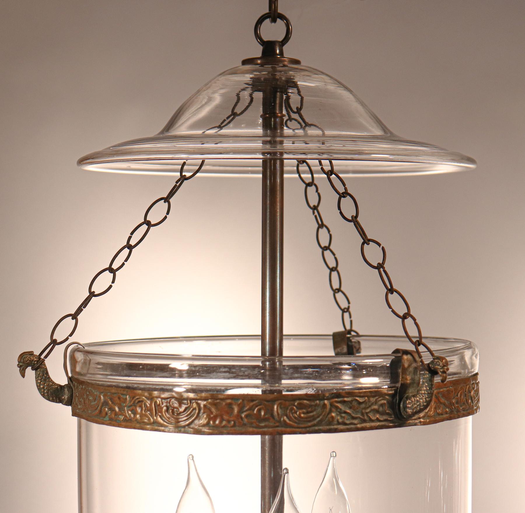 Pair of Antique Bell Jar Lanterns 5