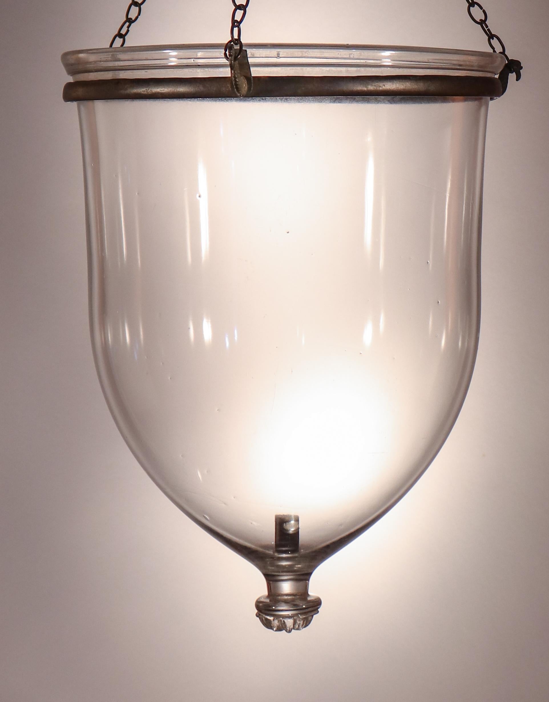 Pair of Antique Bell Jar Lanterns 2