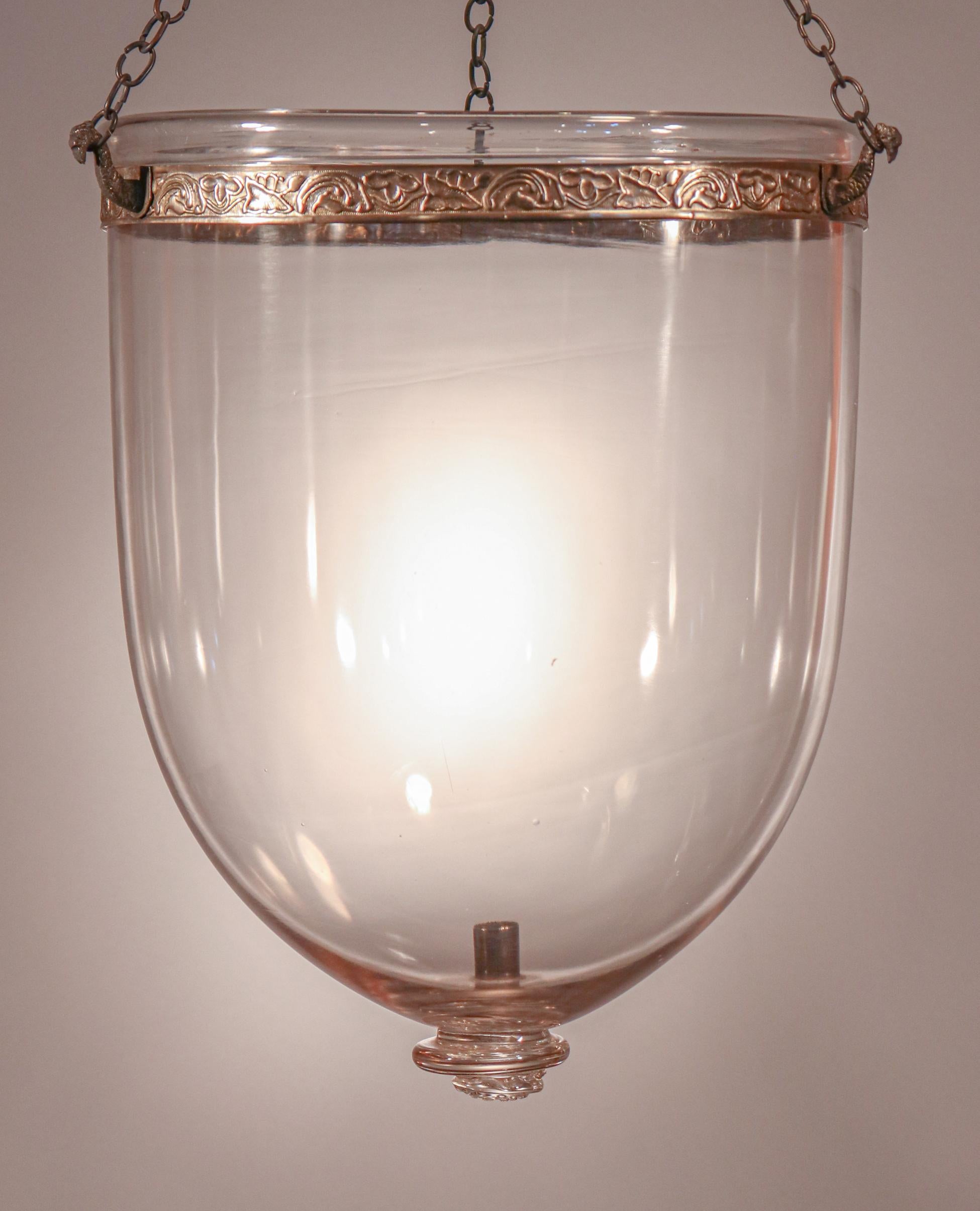 Pair of Antique Bell Jar Lanterns 5
