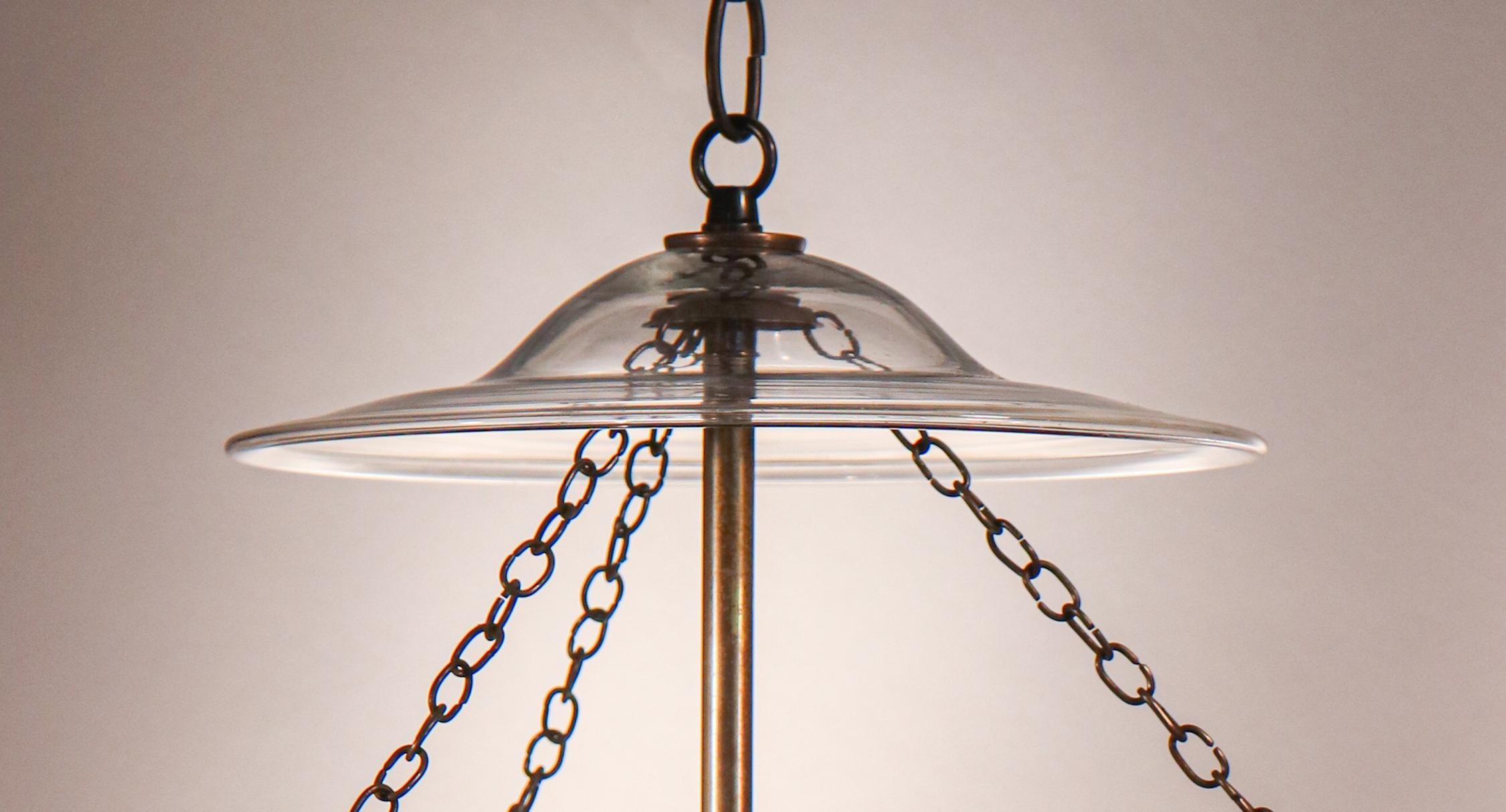 Pair of Antique Bell Jar Lanterns 2