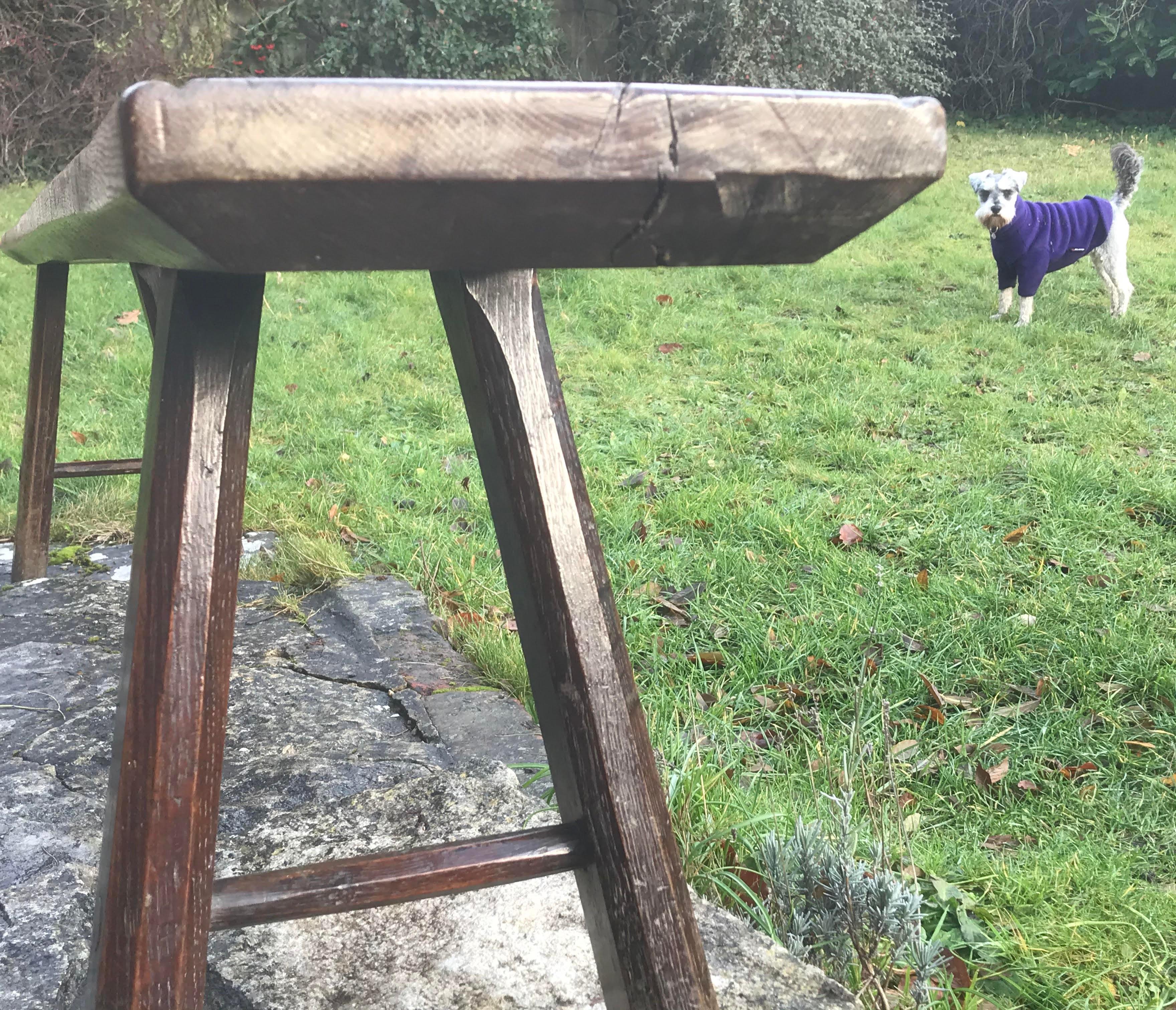 antique wood benches