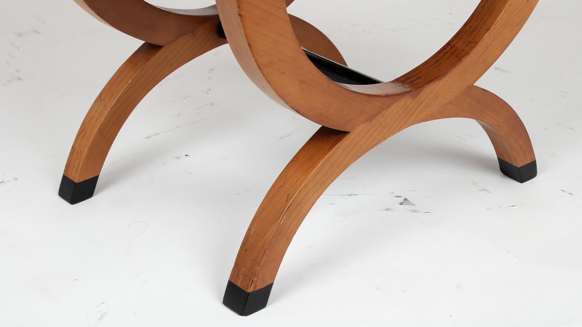 Pair of Antique Biedermeier Stools In Good Condition In Los Angeles, CA