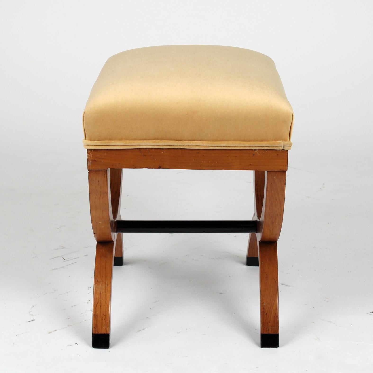 Early 20th Century Pair of Antique Biedermeier Stools
