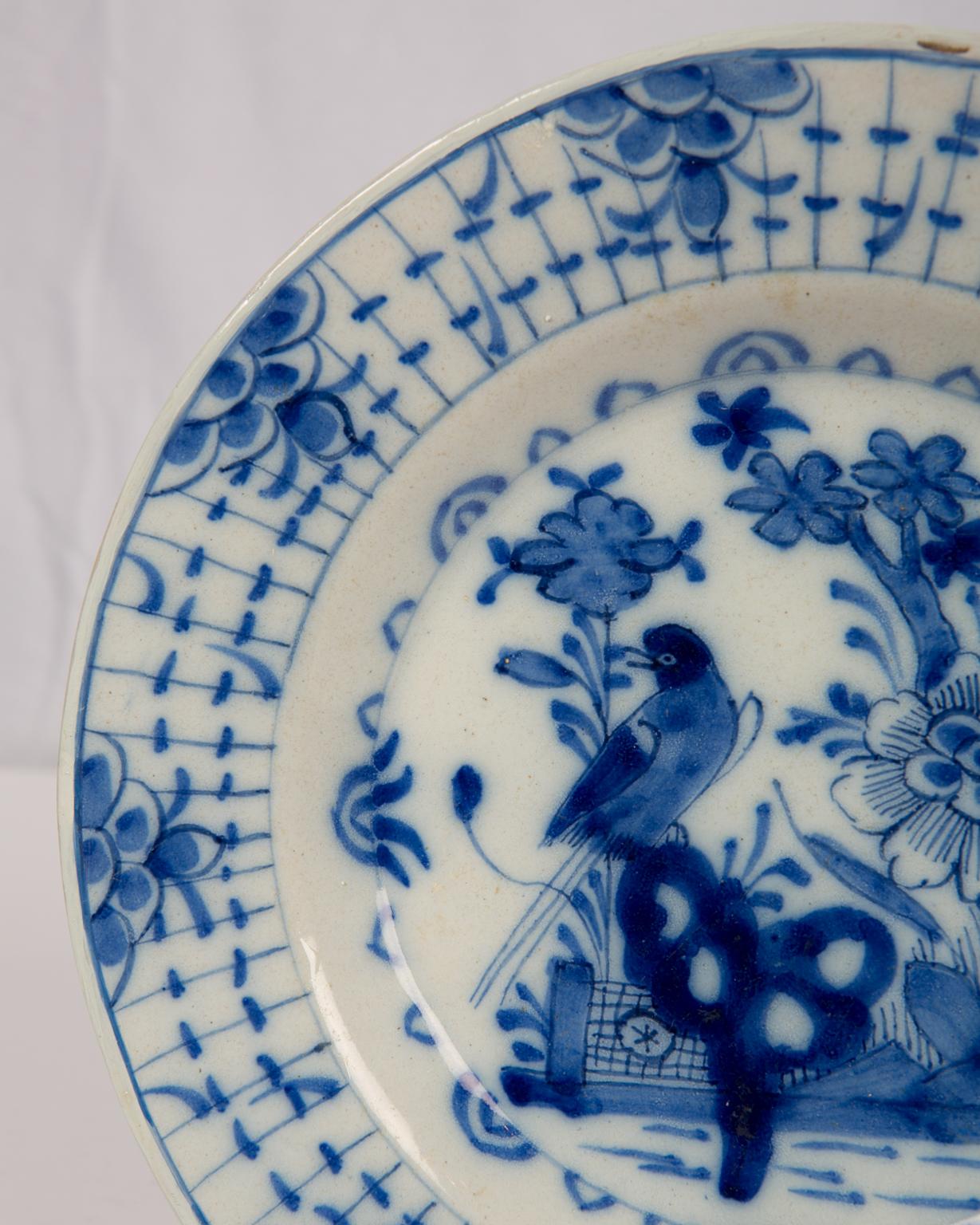 blue and white antique dishes