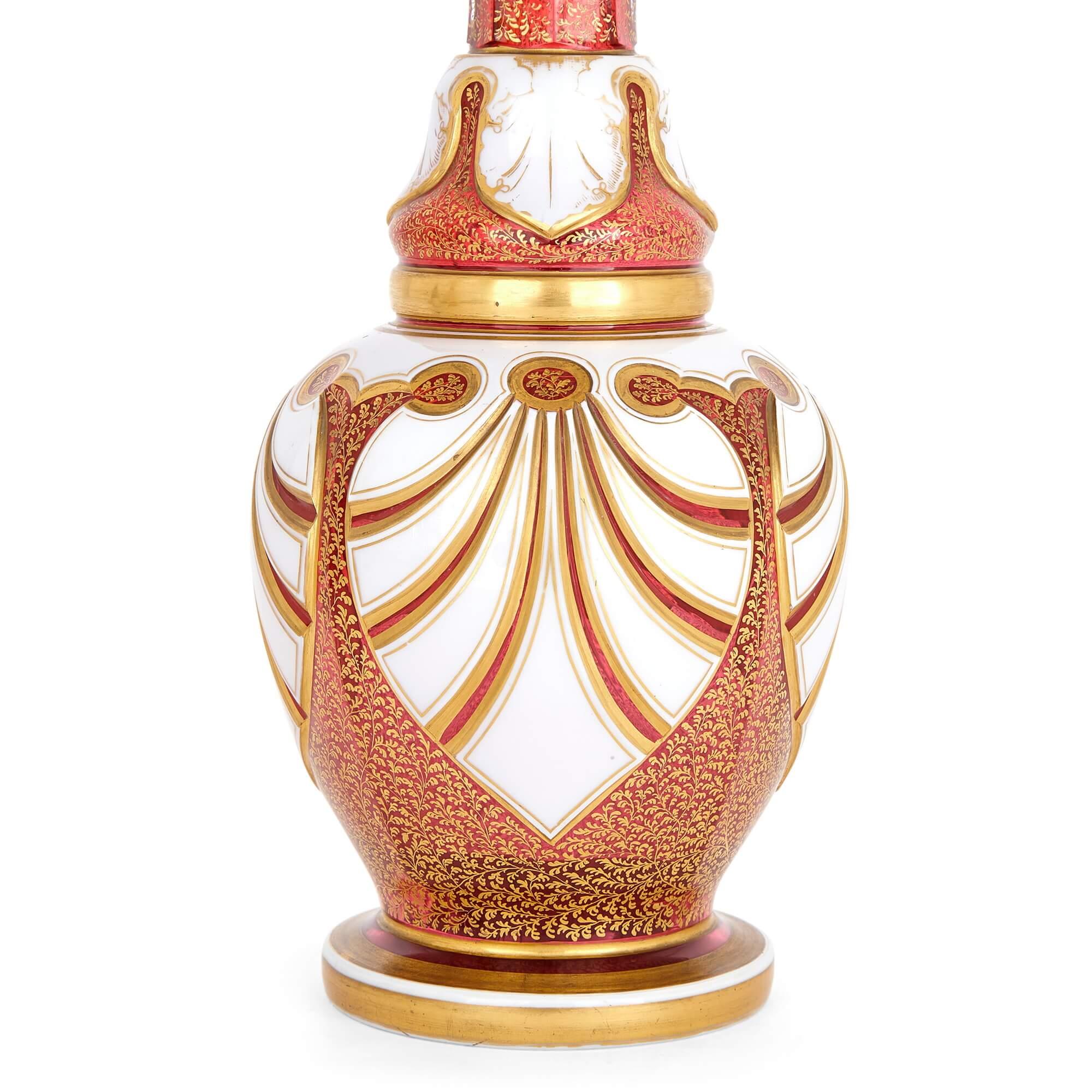 bohemian glass vase