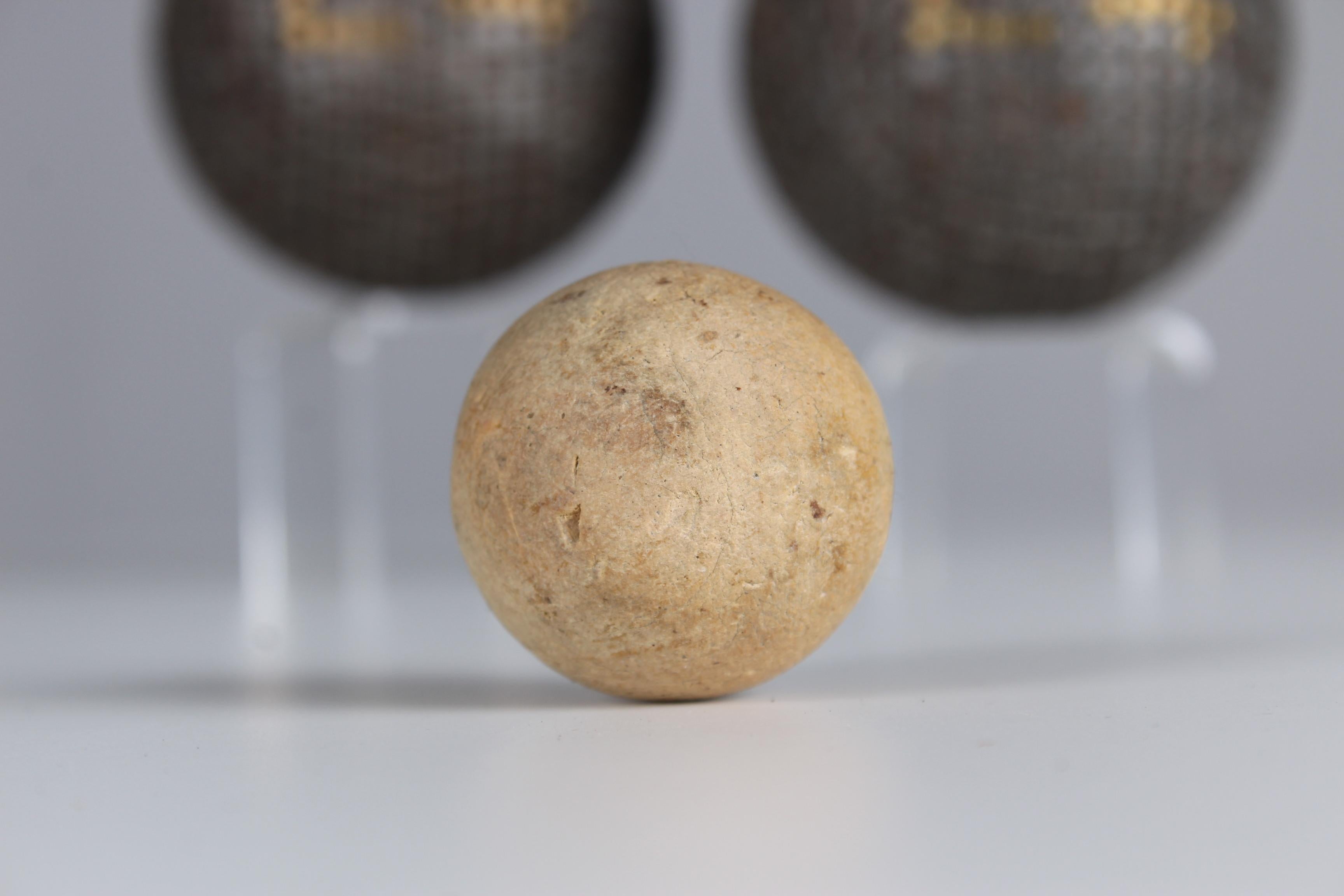 Pair Of Antique Boule Balls 