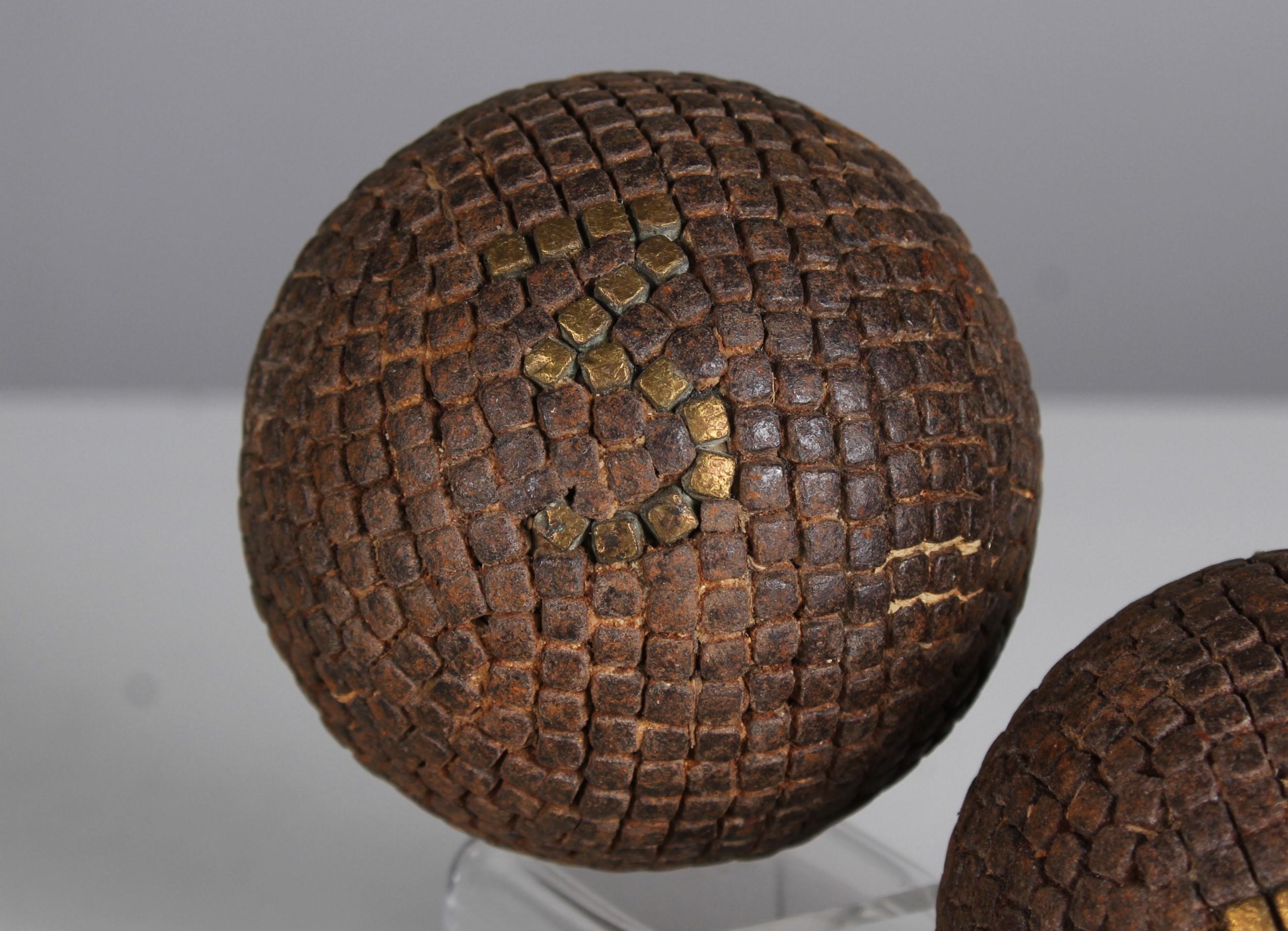 French Pair Of Antique Boule Balls 