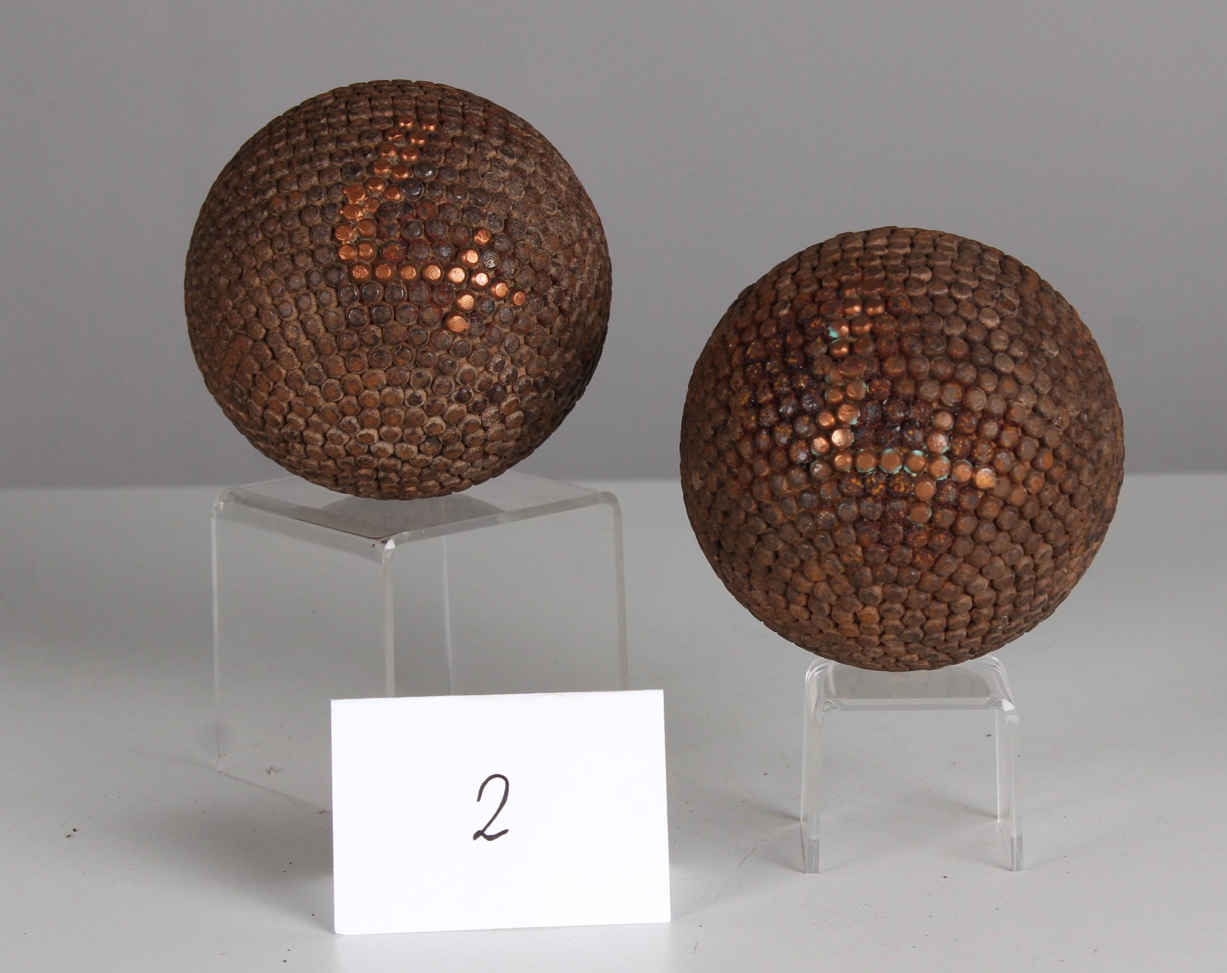 Pair Of Antique Boule Balls 