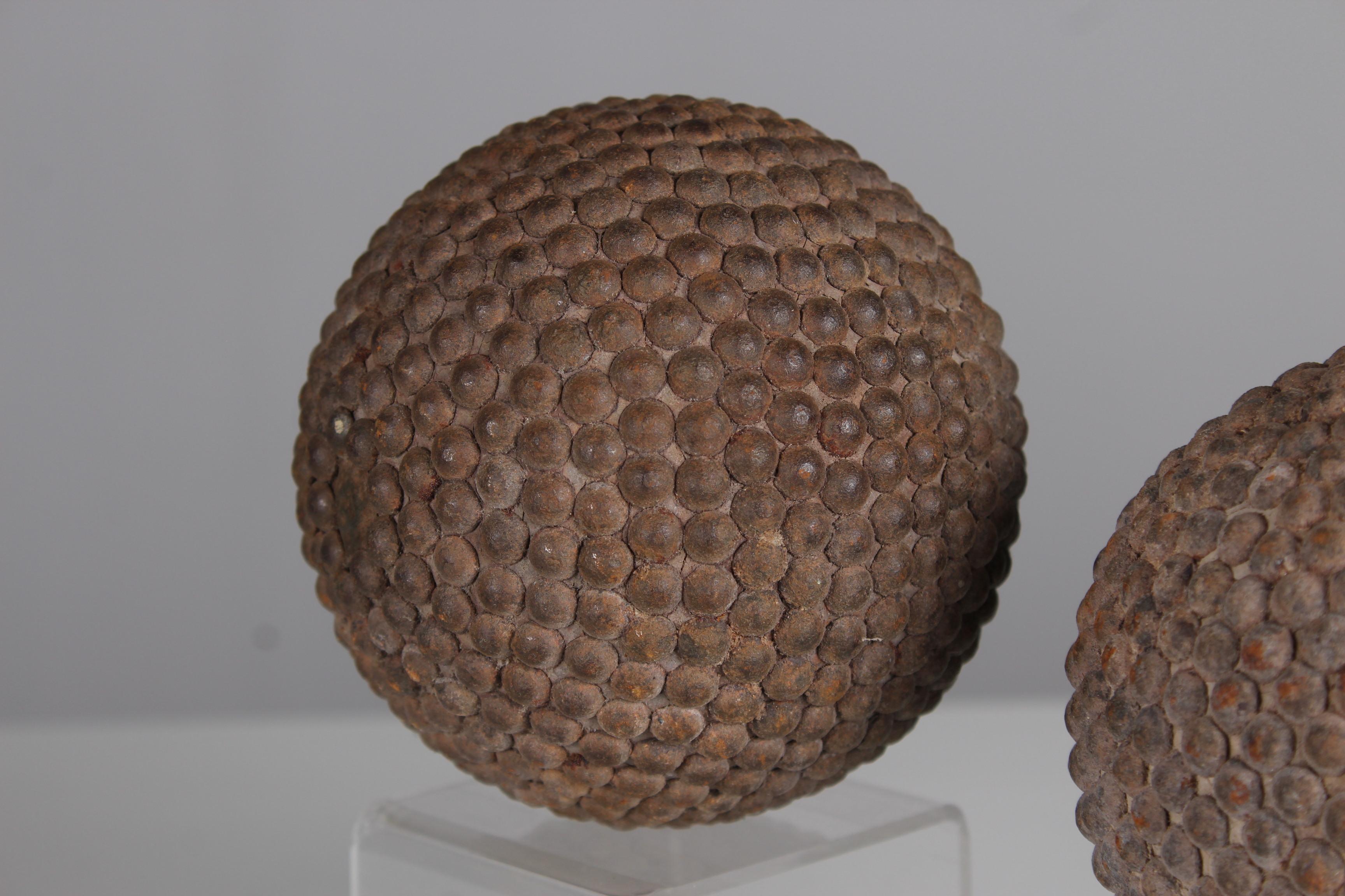 Paire de boules de pétanque antiques, Pétanque, 1880s, France, Artisanat Bon état - En vente à Greven, DE