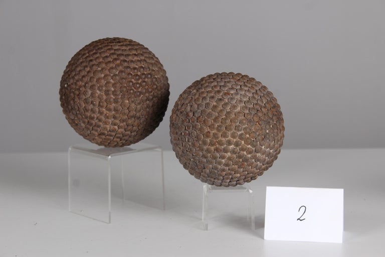 Ensemble de boules detanque françaises du 19ème siècle - En vente sur France | boules cloutees prix, boule de petanque cloutee, cochonnet laiton