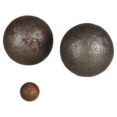 Paar antike Boule-Kugeln, Pétanque, 1880er Jahre, Frankreich, Kunsthandwerk