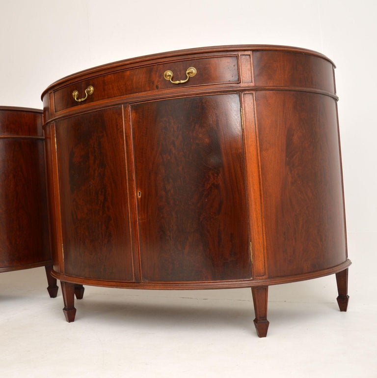 Pair of Antique Bow Front at 1stDibs