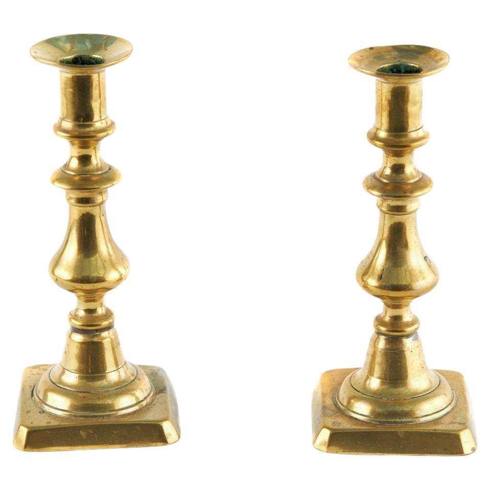 Pair of Antique Brass Candlesticks