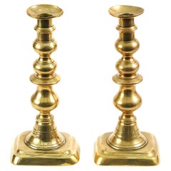 Pair of Antique Brass Candlesticks