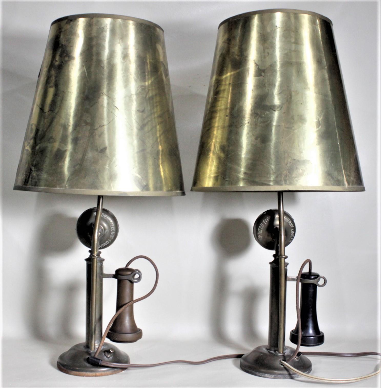 candlestick telephone lamp