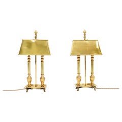 Pair of Antique Brass Table Lamps