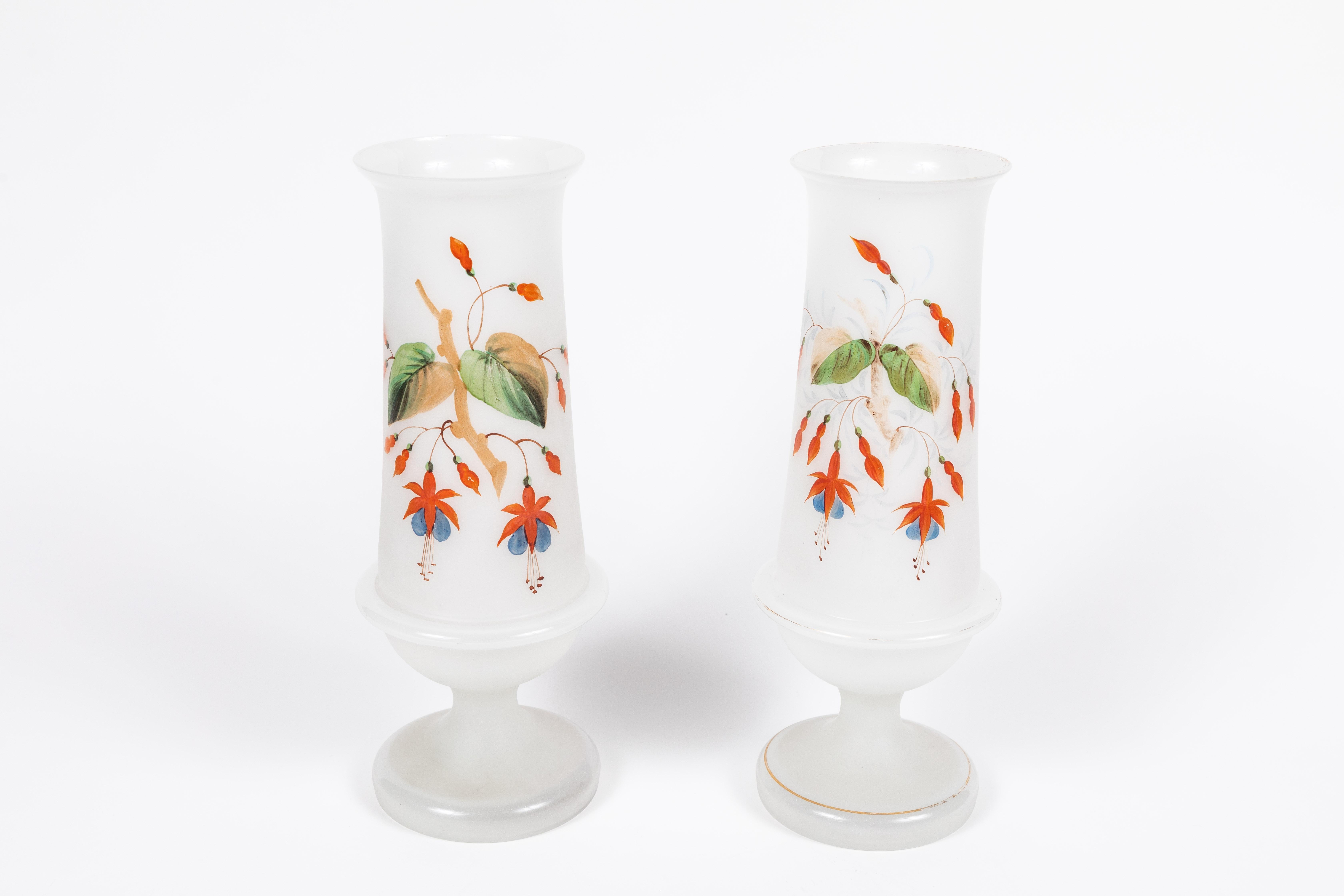 antique bristol glass vase