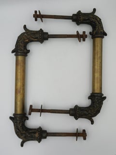 Pair of Antique bronze door handles